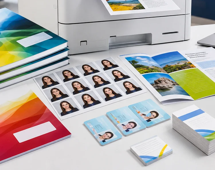 Passport photos and laminated cards