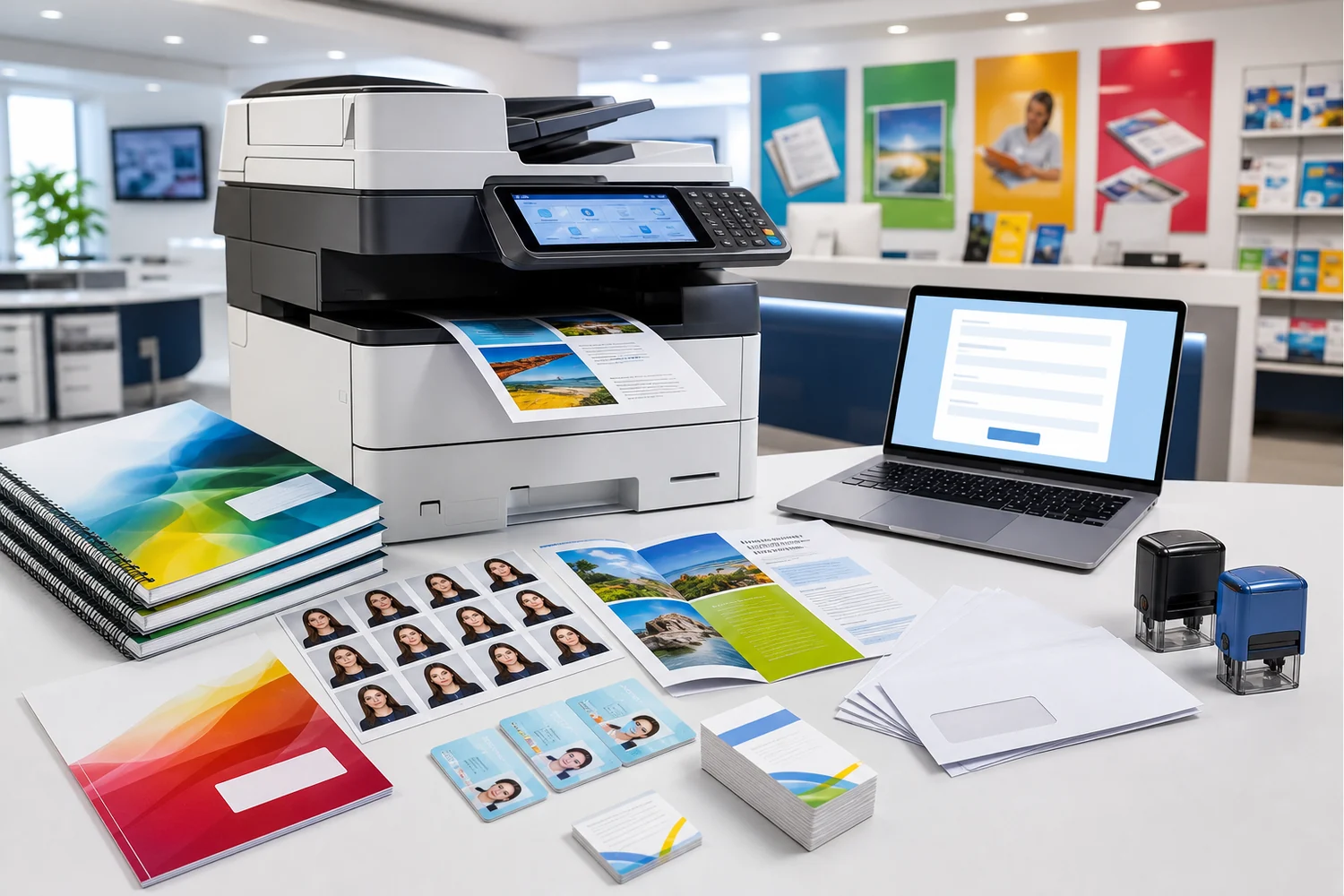 Online applications, document printing and finishing